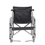 Electroplated Single-Mazar Leather Soft-seat Wheelchair