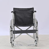 Electroplated Single-Mazar Leather Soft-seat Wheelchair