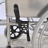 Electroplated Single-Mazar Leather Soft-seat Wheelchair