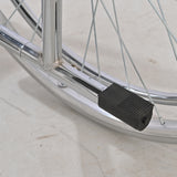 Electroplated Single-Mazar Leather Soft-seat Wheelchair