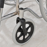 Electroplated Single-Mazar Leather Soft-seat Wheelchair