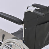 Electroplated Single-Mazar Leather Soft-seat Wheelchair